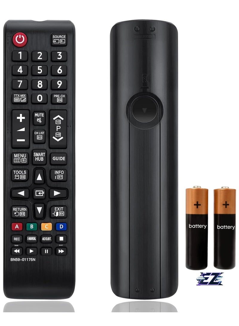 ELTRAZONE New Replacement Remote Control for Samsung TV BN59-01175N for All Samsung Smart TVs - No Setup Required, IR Samsung Remote Control with battery - Image 1