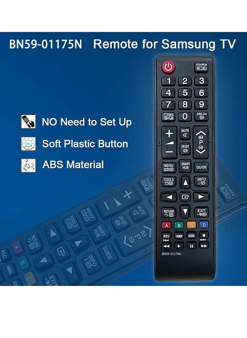 ELTRAZONE New Replacement Remote Control for Samsung TV BN59-01175N for All Samsung Smart TVs - No Setup Required, IR Samsung Remote Control with battery - Image 4