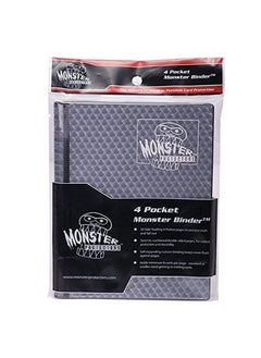 Monster Protectors Monster 4 Pocket Trading Card Album20 Side Loading Theft Deterrent Padded Pages For Extra Protectiondeluxe Binder Holds 160 Yugioh Mtg Magic The Gathering Pokémon & Sport Cards Holofoil Black  - Image 4