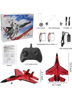 fX Rc Jet Foam 2 Channel 2.4GHz Remote Control Fighter Airplane Ready to Fly Plane, with Led Light, RC Aircraft for Beginners, Adults & Kids, for Boys 14+, high Speed rc Airplane, Hobby rc Jet Planes  - Image 3