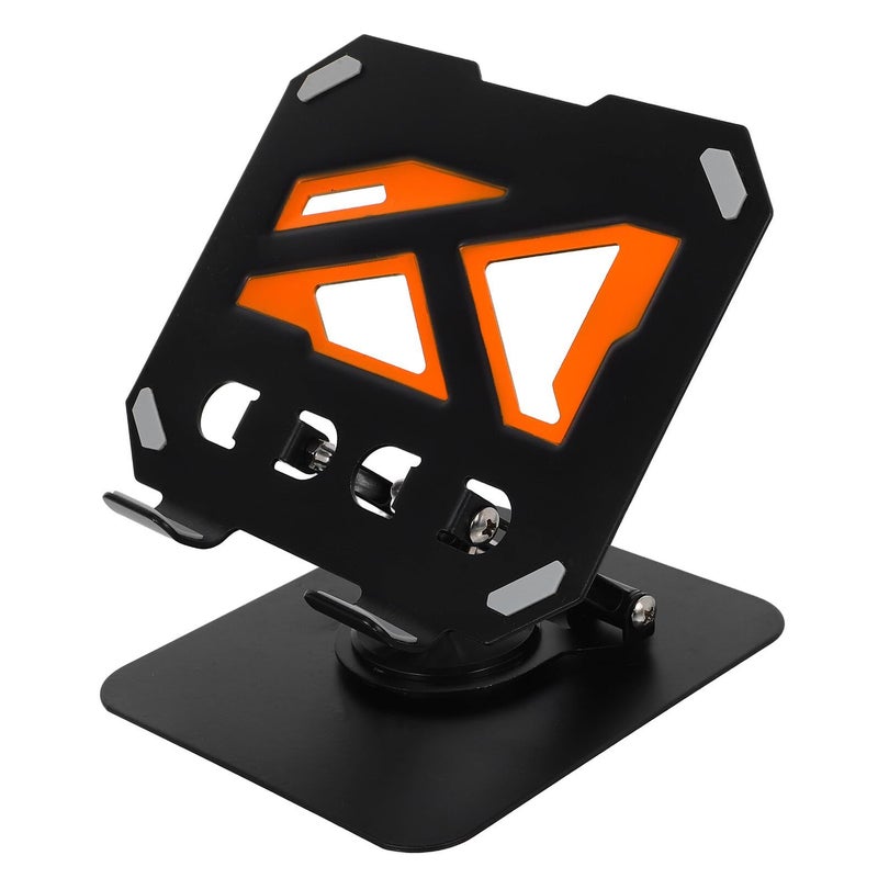 Portable Foldable Adjustable Tablet Stand with Cooling Support for Office and Streaming Black - Image 2