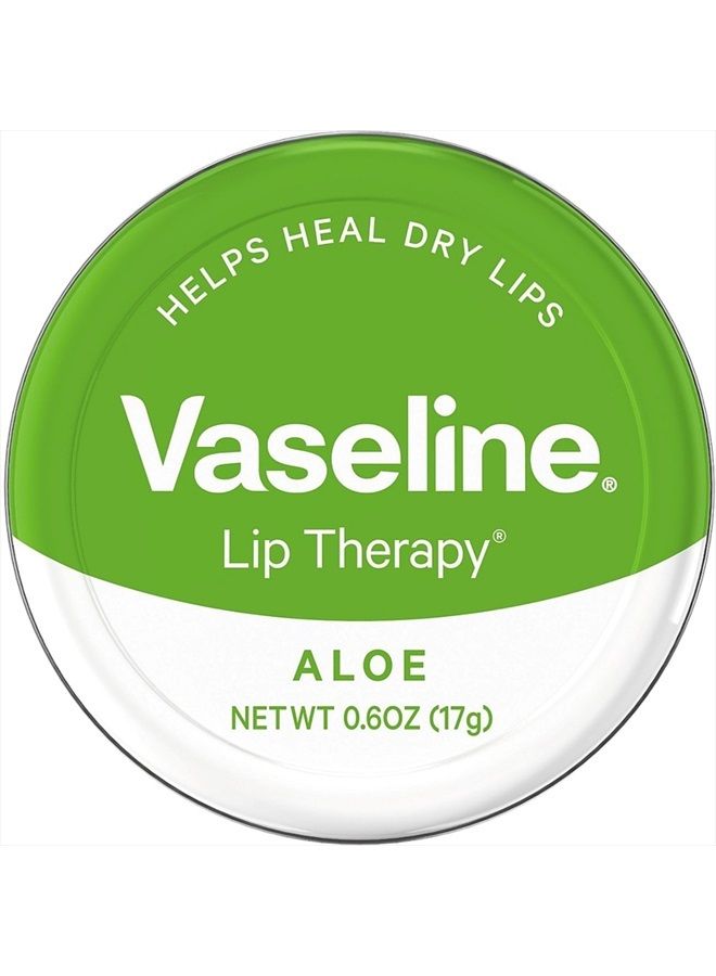 Vaseline Therapy Lip Balm, Aloe Vera 0.6 oz (Pack of 2)