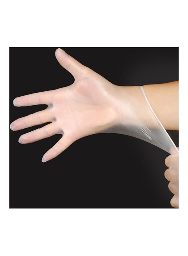 NIBEMINENT 100-Piece Disposable Gloves Clear  - Image 1
