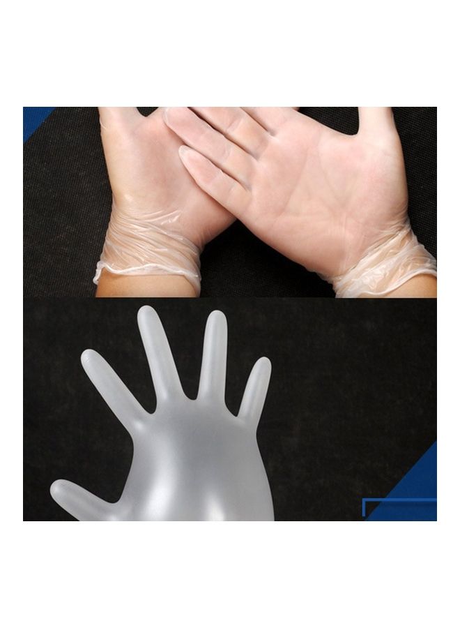 NIBEMINENT 100-Piece Disposable Gloves Clear  - Image 3
