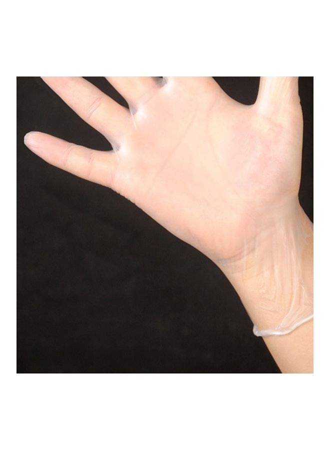 NIBEMINENT 100-Piece Disposable Gloves Clear  - Image 2