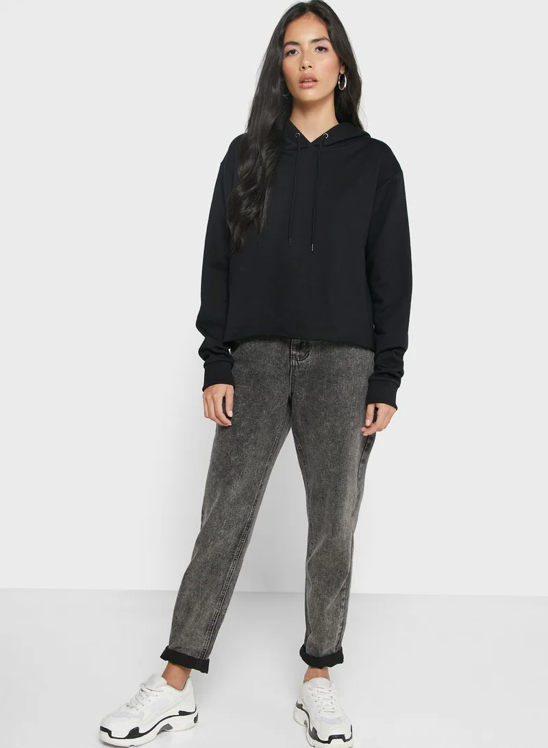 Ginger Basics Raw Hem Hoodie