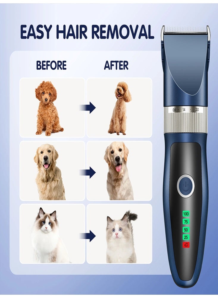 Quiet Cat Clippers for Matted & Long Hair, 2-Speed Cordless Pet Shaver Grooming Kit for Cats, Small Dogs & Animals - Image 4