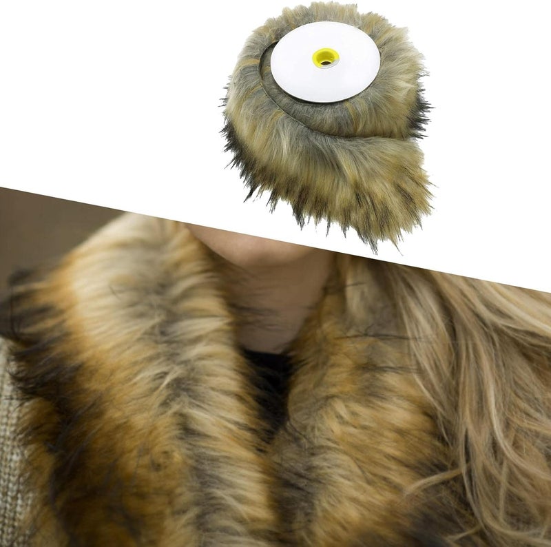 klarako Faux Fur Fabric Handcrafts Plush Toy Breathable Trimming Soft Tapes for Patches Craft Costume Decoration Crafting Sewing Sofa Carpet  beige - Image 2