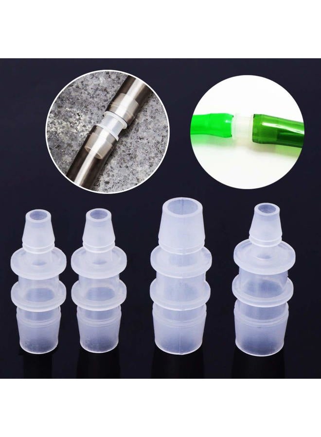 JoyTube Plastic Hose Barb Reducer Pipe fittings, 1/2" to 3/8" Hose ID Connectors Joint Splicer Mender Adapter Union Boat Water Air Aquarium O2 Fuel (Pack of 3) - Image 3