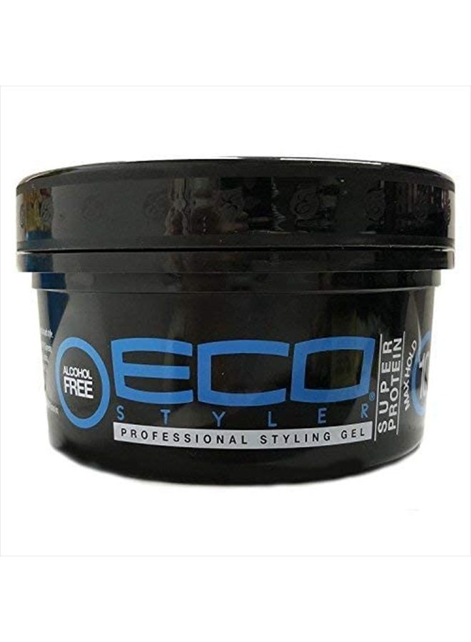 Eco Style ECOCO Gel Regular Super Protein Provides Gravity Defying Hold & Long Lasting Shine, Helps Maintain Healthy Hair, Perfect for Pin Ups & Twist for All Hair Types, Clean Scent, 8 Oz - Image 5