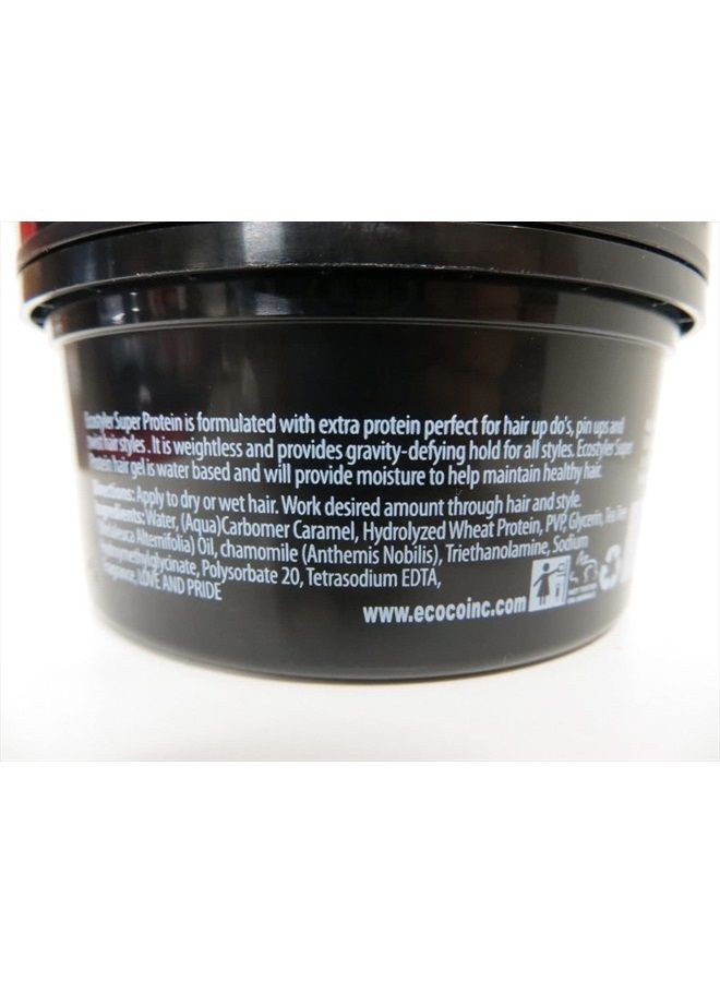 Eco Style ECOCO Gel Regular Super Protein Provides Gravity Defying Hold & Long Lasting Shine, Helps Maintain Healthy Hair, Perfect for Pin Ups & Twist for All Hair Types, Clean Scent, 8 Oz - Image 3
