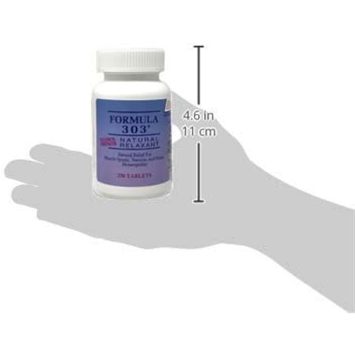 Dee Cee Laboratories Dee Cee Labs Formula 303 Maximum Strength All-Natural Relaxant Tablets, 250 Tablets; All-Natural Relaxant containing Magnesium for Sore Muscles, Passion Flower, and Valerian Root - Image 3