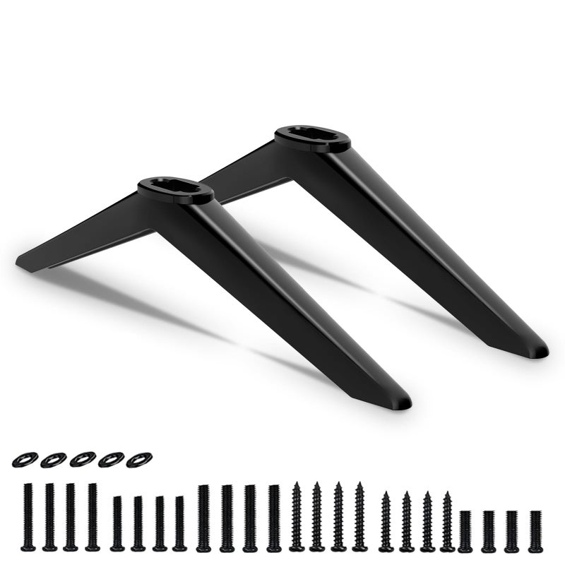 Motiexic TV Legs for Toshiba TV Stand Base Replacement Only for Toshiba 32L310U19 32L310U20 43LF421U19 50L420U for 32 43 50 Toshiba TV Legs with Screws Set Easy to Install