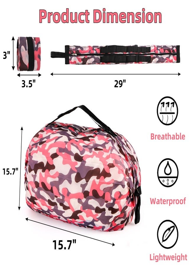 Jowgut 6 Pack Reusable Shopping Bags, Large Capacity Foldable Grocery Tote Bag with Zipper Adjustable Strap, Compact Washable Oxford Cloth Travel Duffel Bag for Outdoor, Gym, Camping - Image 2