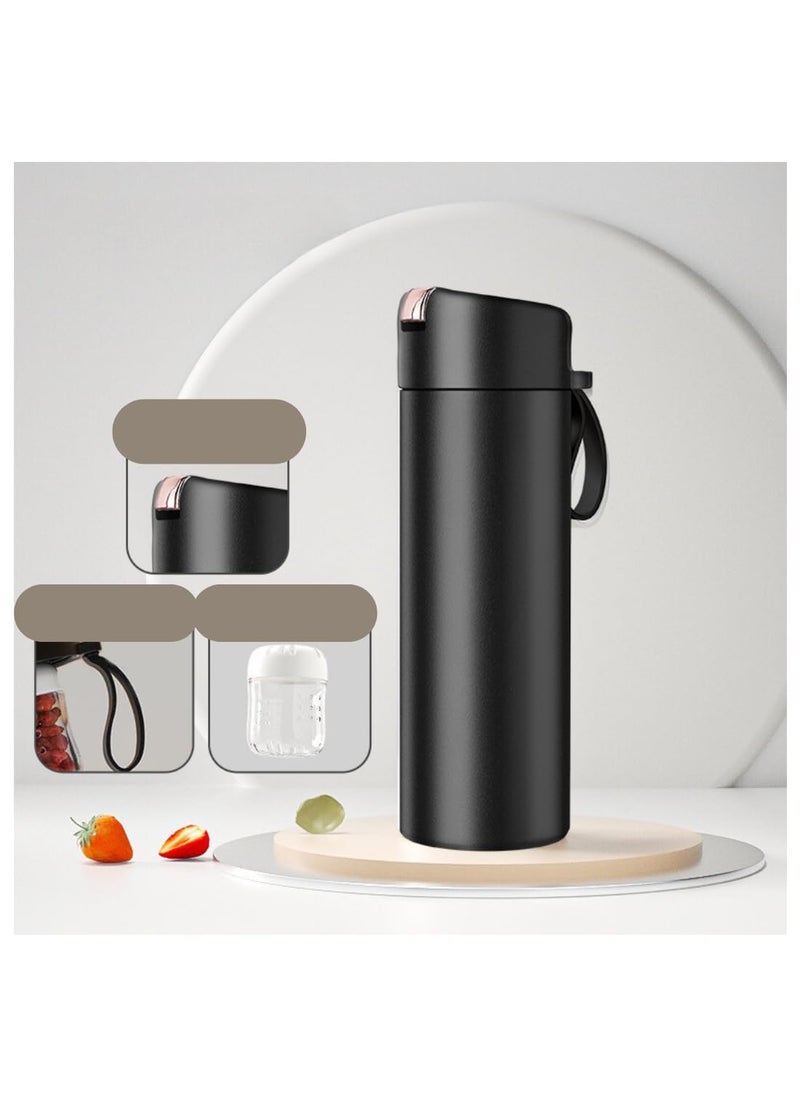 daiDokoro daiDokoro 420ML Magnetic Tea Capsule Infuser Tumbler DoubleWall Insulated Stainless Steel Tea Thermos for Coffee FruitInfused Water Leakproof Travel Tea Mug with Infuser  - Image 4