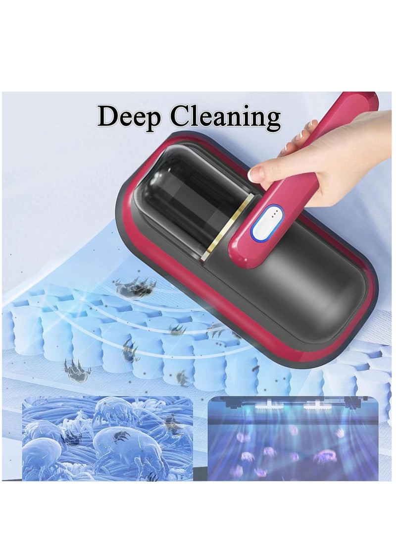 "Upgraded Cordless UV Bed Vacuum Cleaner – Handheld Device for Deep Cleaning Mattresses, Bedding, Sofas, Carpets, and Fabric Surfaces"