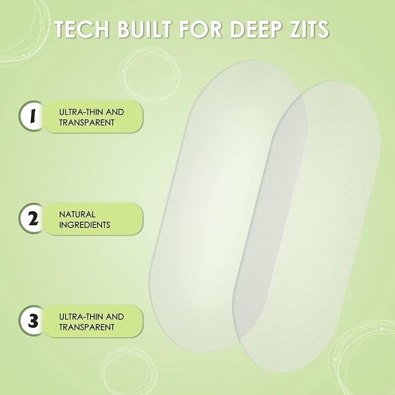 AUSLKA Blemishes Patches - 44 Strips, Hydrocolloid Dots - Large Blemishes Patch - Blemishes Stickers - Zit Breakouts - Suitable for Larger Area Outbreaks - Image 5