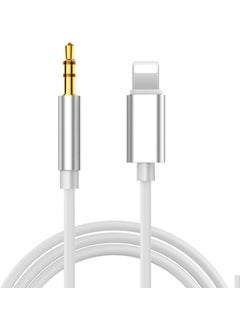 Velliw Lightning Aux Converter Audio Cable 1mt 3.5mm Aux for iPhone 7 8 x 11 12 13 Compatible Otg Music Vehicle 
