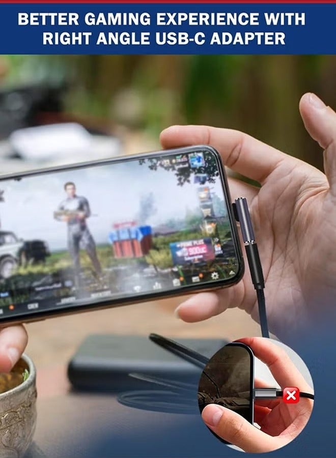 90 درجة زاوية قائمة USB C ذكر إلى USB C أنثى محول ، موسع محول USB من النوع C لأعلى ولأسفل ل Steam Deck و ROG Ally و Switch و Notebook والكمبيوتر الشخصي والكمبيوتر اللوحي والهاتف والمزيد - Image 3