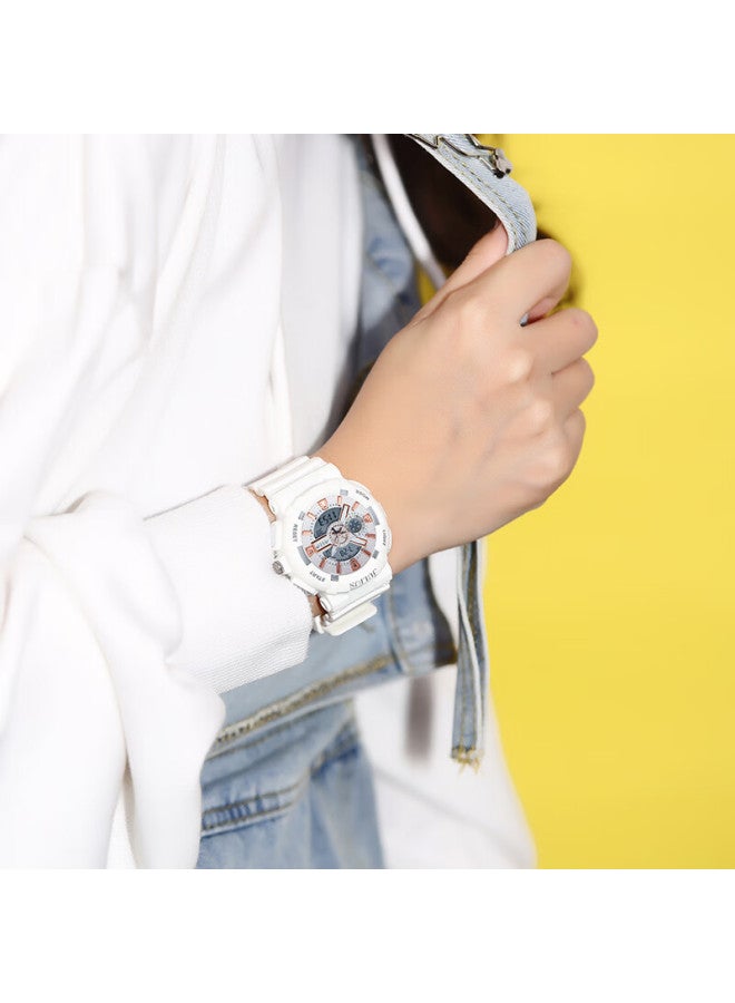 Julius Women's Watch, Instagram Style Unicorn Fashion Sports Student Luminous Uni Electronic Watch, White Ja-1276a - Image 2