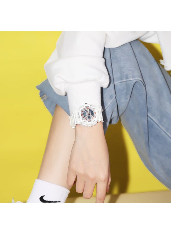 Julius Women's Watch, Instagram Style Unicorn Fashion Sports Student Luminous Uni Electronic Watch, White Ja-1276a - Image 4