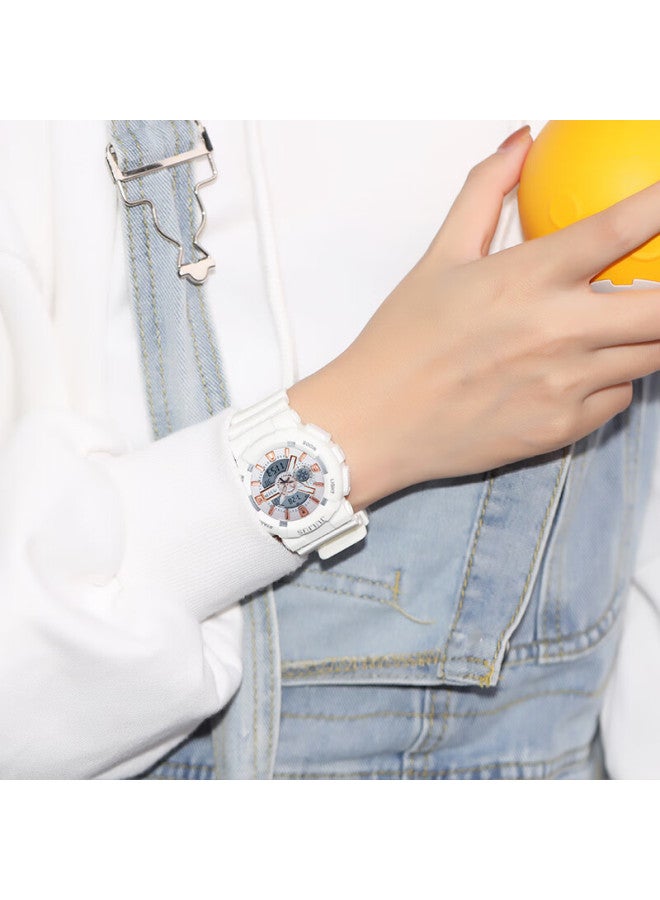 Julius Women's Watch, Instagram Style Unicorn Fashion Sports Student Luminous Uni Electronic Watch, White Ja-1276a - Image 3