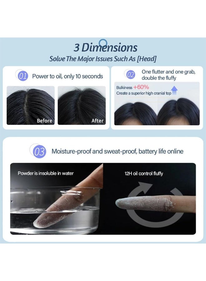 PON Fujiko Pon Pon Powder Dry Shampoo for Women from Japan,Shampoo Powder, Absorbing Oil Hair Powder Mattifying Root Shampoo Travel Size Dry Shampoo Vegan Matte Finish Hair Powder Invisible Dry Shampoo - Image 2
