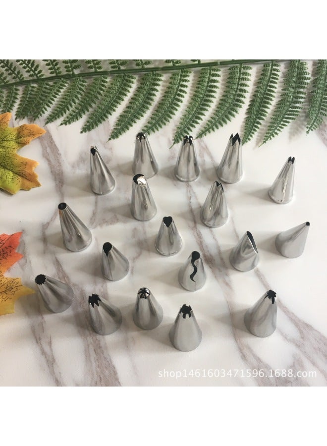 Direct Supply Laser Welding Small 304 Stainless Steel Flower Nozzle Single Piping Nozzle Baking Utensils-Specifications:2 Small Lotus Flowers  - Image 4