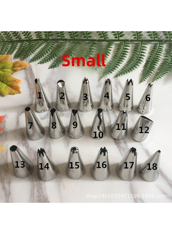 Direct Supply Laser Welding Small 304 Stainless Steel Flower Nozzle Single Piping Nozzle Baking Utensils-Specifications:2 Small Lotus Flowers  - Image 2