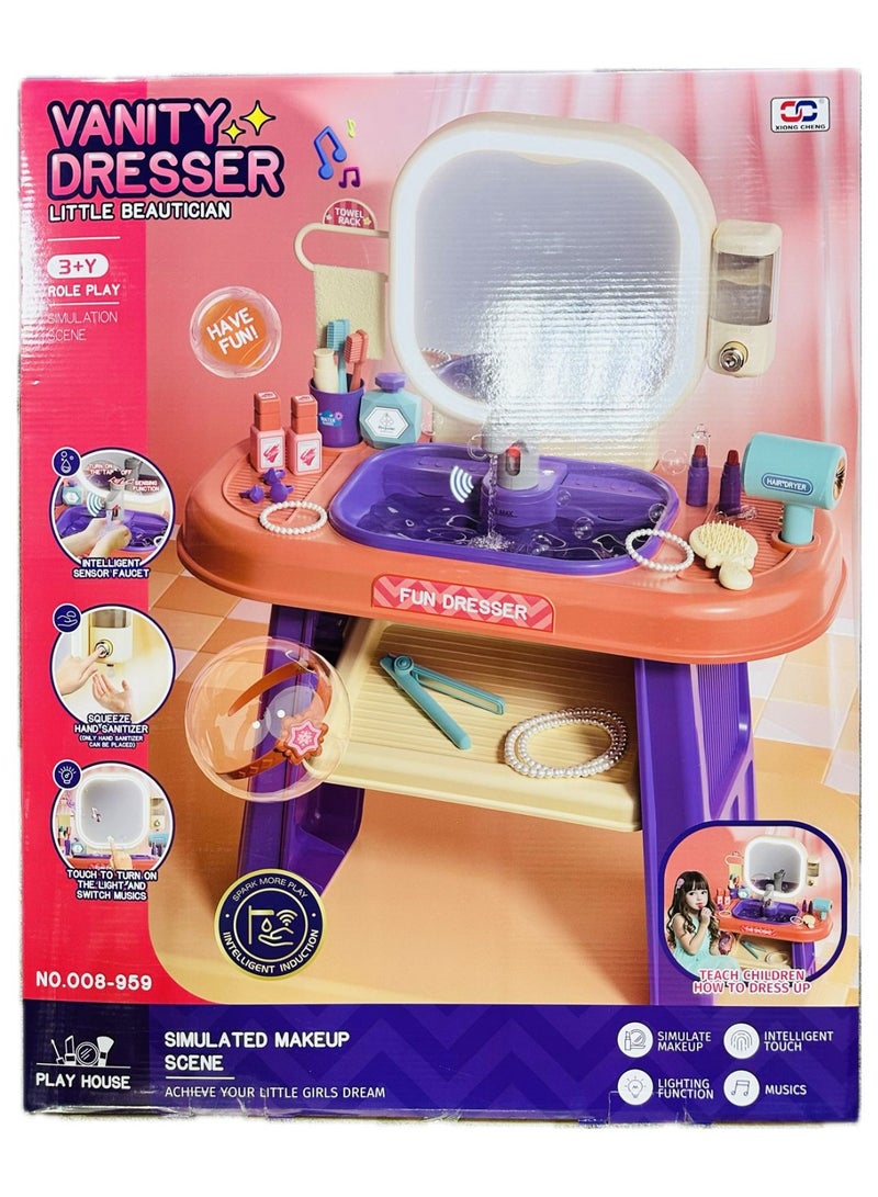 XIONG CHENG Xiong Cheng Vanity Dresser Beauty Playset 008-959  - Image 1
