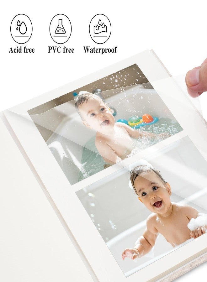 Remowith 10x10 Inch Linen Self Adhesive Photo Album with Window, 20 Pages Scrapbook for Wedding Memories & Family Keepsakes, Classic Beige, Fits 2x3 4x6 5x7 Photos - Image 4