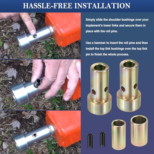 Bonbo TK95029 Cat 1 Quick Hitch Adapter Bushing Kit Fits for Category 1, 3-Point Hitch Tractors - Image 4