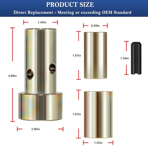 Bonbo TK95029 Cat 1 Quick Hitch Adapter Bushing Kit Fits for Category 1, 3-Point Hitch Tractors - Image 5