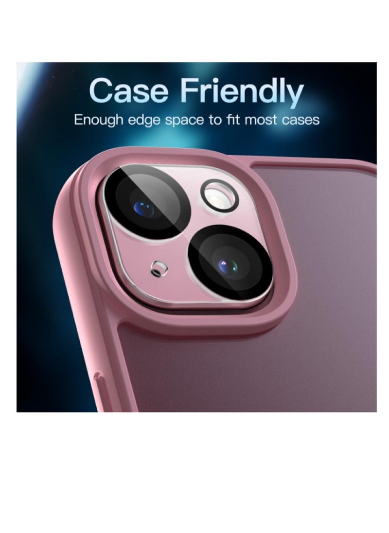 Generic - Camera lens for iPhone 15 6.1 inch and iPhone 15 Plus 6.7 inch, 9 hardness tempered protective glass, anti-scratch, suitable for case, does not affect movie shots, transparent HD - Image 1