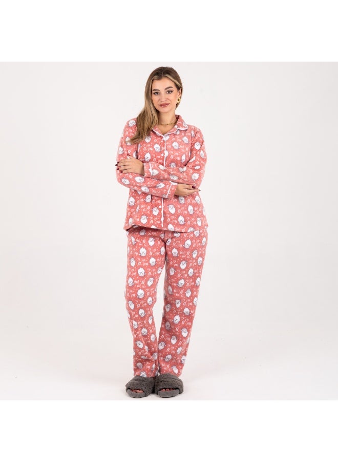 zecotex  "Cozy Winter" Polar Fleece Pajama Set with Fun Character Print - Available up to 3XL - Image 4