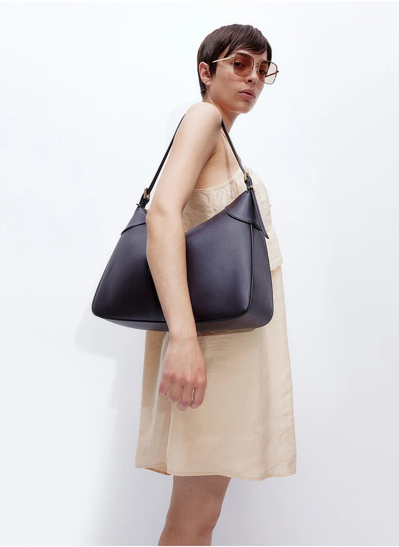 H&M Modal-Blend Flounce-Trimmed Dress