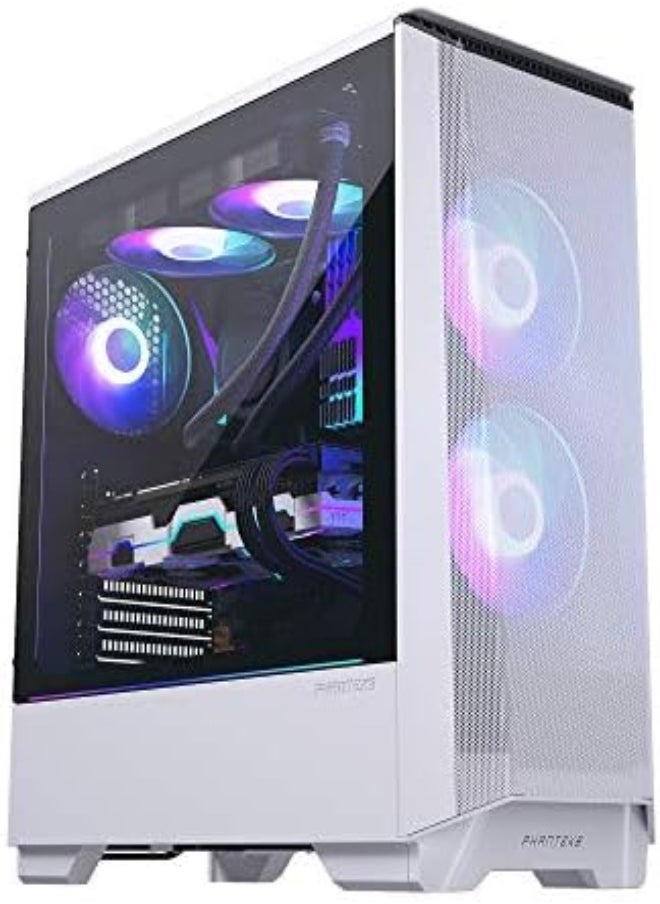 Phanteks Phanteks Eclipse P360A PH-EC360ATG_DWT01 White Steel / Tempered Glass ATX Mid Tower Gaming Case with 2 x 120mm D-RGB PWM Fan Pre-installed - White | PH-EC360ATG_DWT01  - Image 1