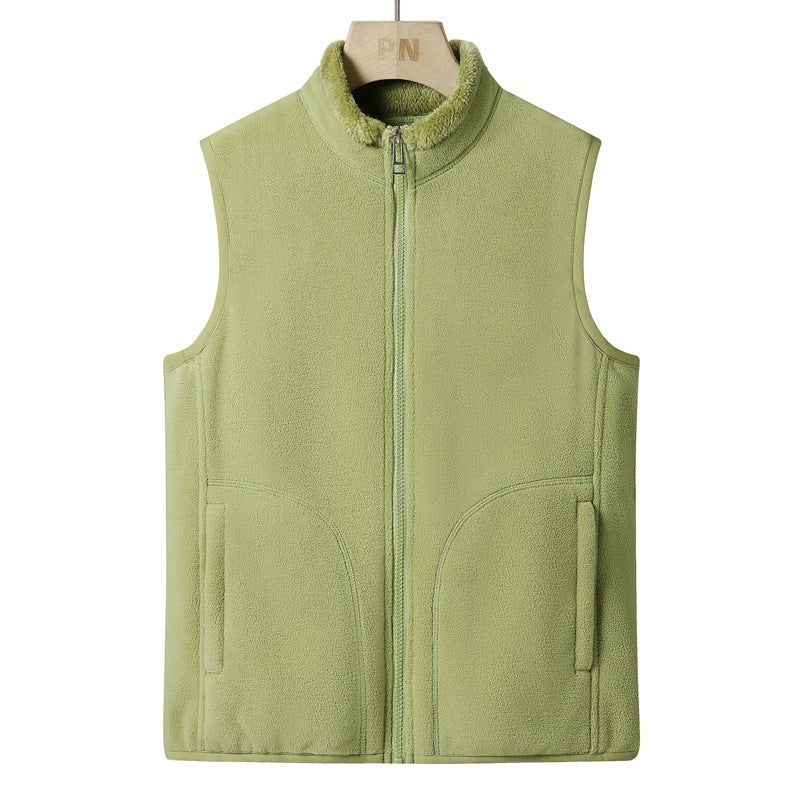 2023 New Polar Fleece Vest Couple Fleece-Lined Sleeveless Vest Outdoor Sportswear Waistcoat Outer One-Piece Delivery - Image 4