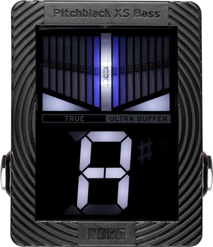Korg Pitchblack XS Compact Chromatic Bass Guitar Pedal Tuner w Four Display Modes and High Visibility Display PBXSBASS - Image 1