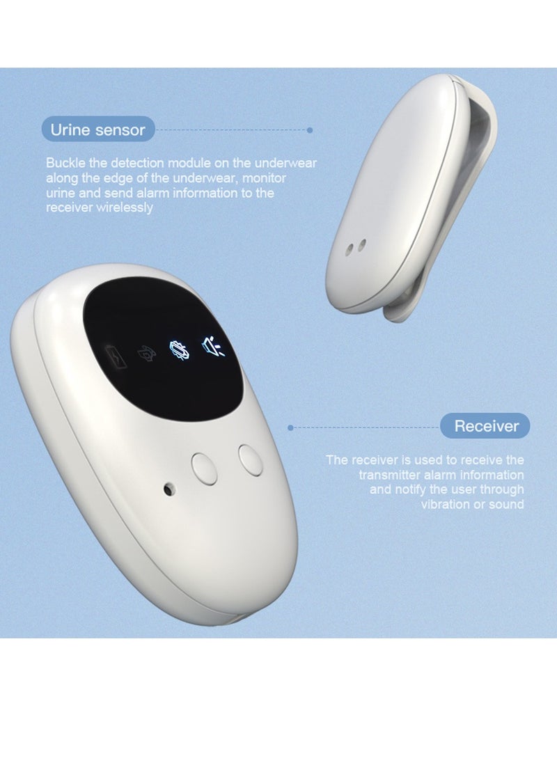 JYX-735 Split elderly and toddler urine alarm rechargeable wireless bedwetting alarm sound vibration
