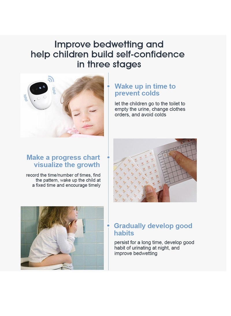 JYX-735 Split elderly and toddler urine alarm rechargeable wireless bedwetting alarm sound vibration