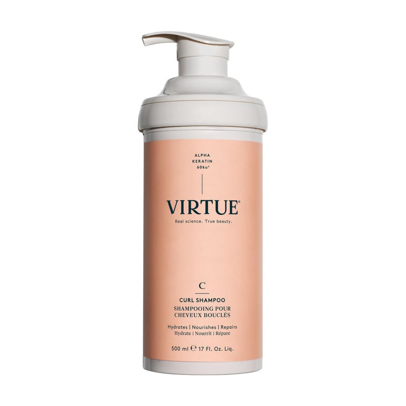 VIRTUE Curl Sulfate Free Shampoo with Jojoba Oil Hydrates Nourishes  Repairs Curly Hair with Frizz Control Color Safe