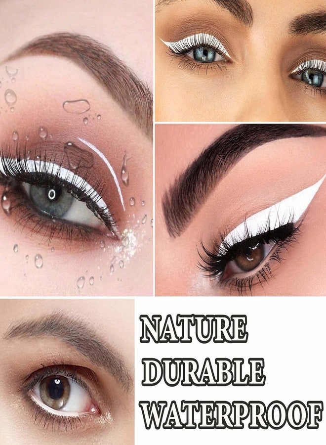 WENJLYJ 12 PCS White Eyeliner Pencils,Professional Long Lasting Waterproof Makeup Pencils,Highly Pigmented Inner Corner Eye Highlighter Eyeliner Pencil White Eye Liner Pen Sets for Women - Image 5