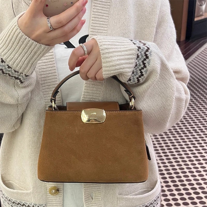 2024 Women'S New Eliza Carryall Hand Crossbody Bag Yellow Ochre Mini Flip Shoulder Waiffe Bag - Image 2