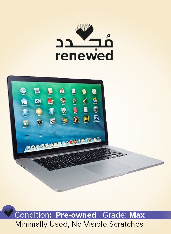 Apple Renewed - MacBook Pro A1398 (2013) Laptop With 15.4-Inch Full HD Display, Core i5 Processor/Quad Core/16GB RAM/256GB SSD/macOS English Silver - Image 1