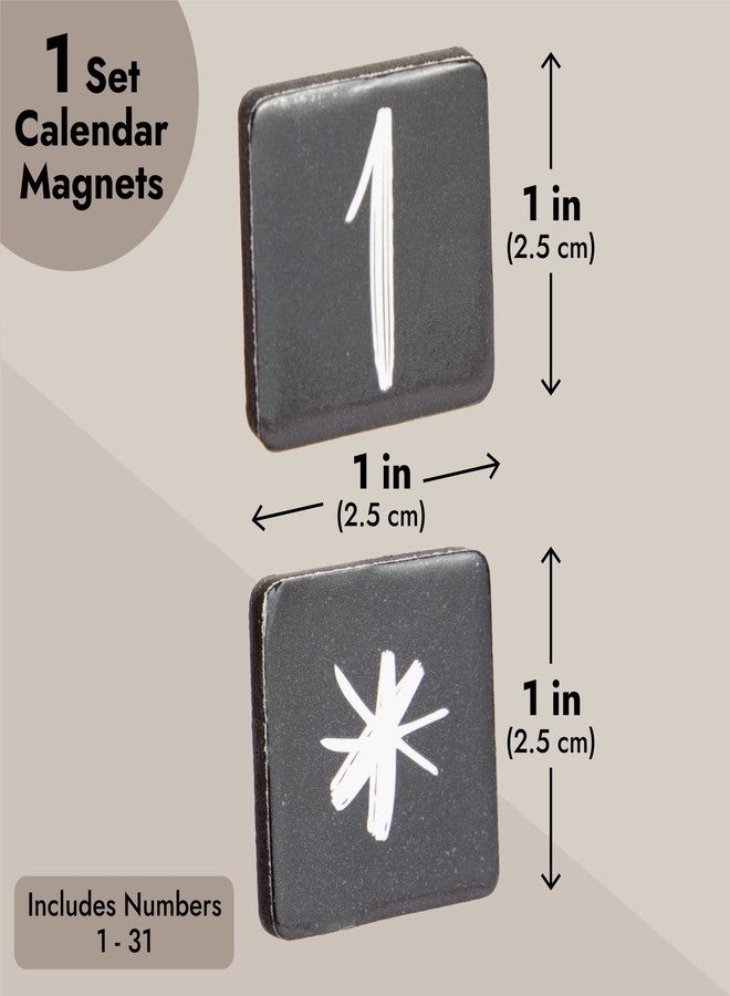 Juvale Magnetic Numbers for Whiteboard Calendar - Large Black, 50-Piece - Calendar Number Magnets & Magnetic Days & Months for Classroom Accessories - Image 4