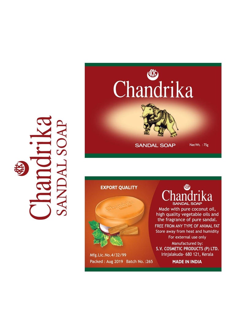 Chandrika Chandrika Sandal Soap PACK OF 4 