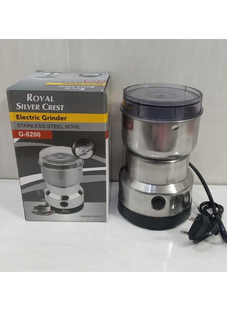 Royal Silver Crest Royal Silver Crest G-8200 High-Power Electric Spice, Coffee, Nut & Grain Grinder – Precision Grinding & Durable Performance  - Image 3