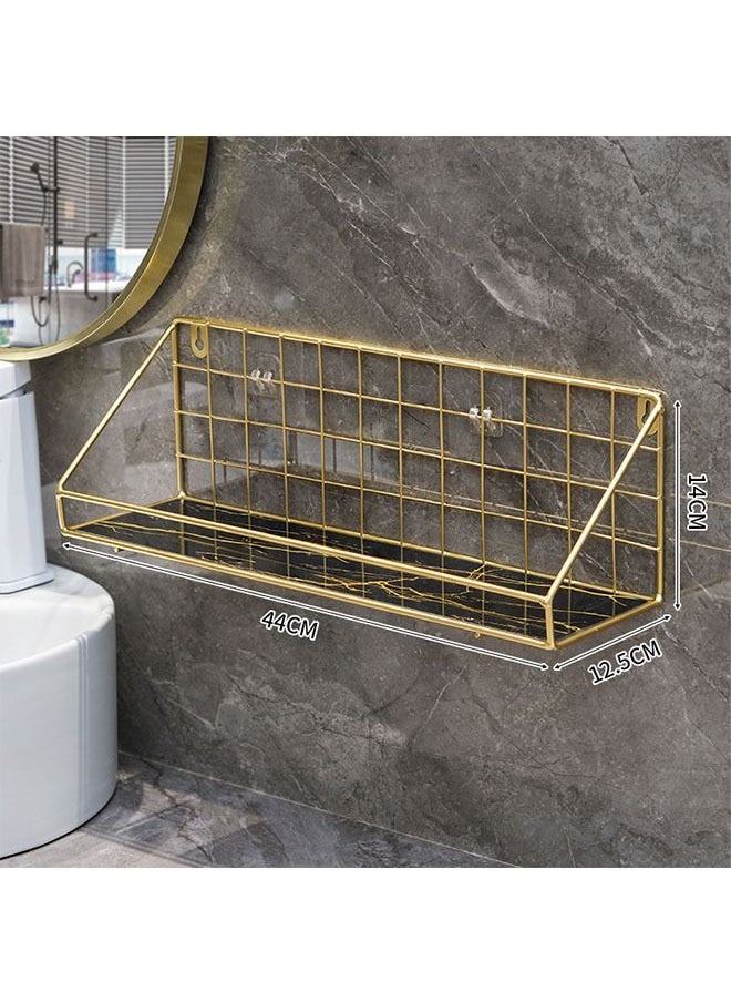 ZCM-HAPPY Bathroom Shelf Shower Shampoo Soap Organizer Wall Mounts Storage Rack  - Image 2