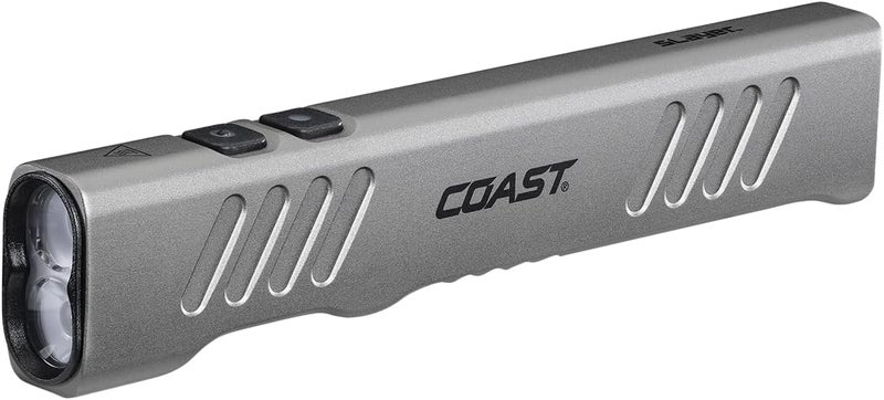 Coast Coast Slayer 1150 Lumen USBC Rechargeable LED Flashlight with SpotFlood Memory Mode and Pocket Clip Silver  - Image 1